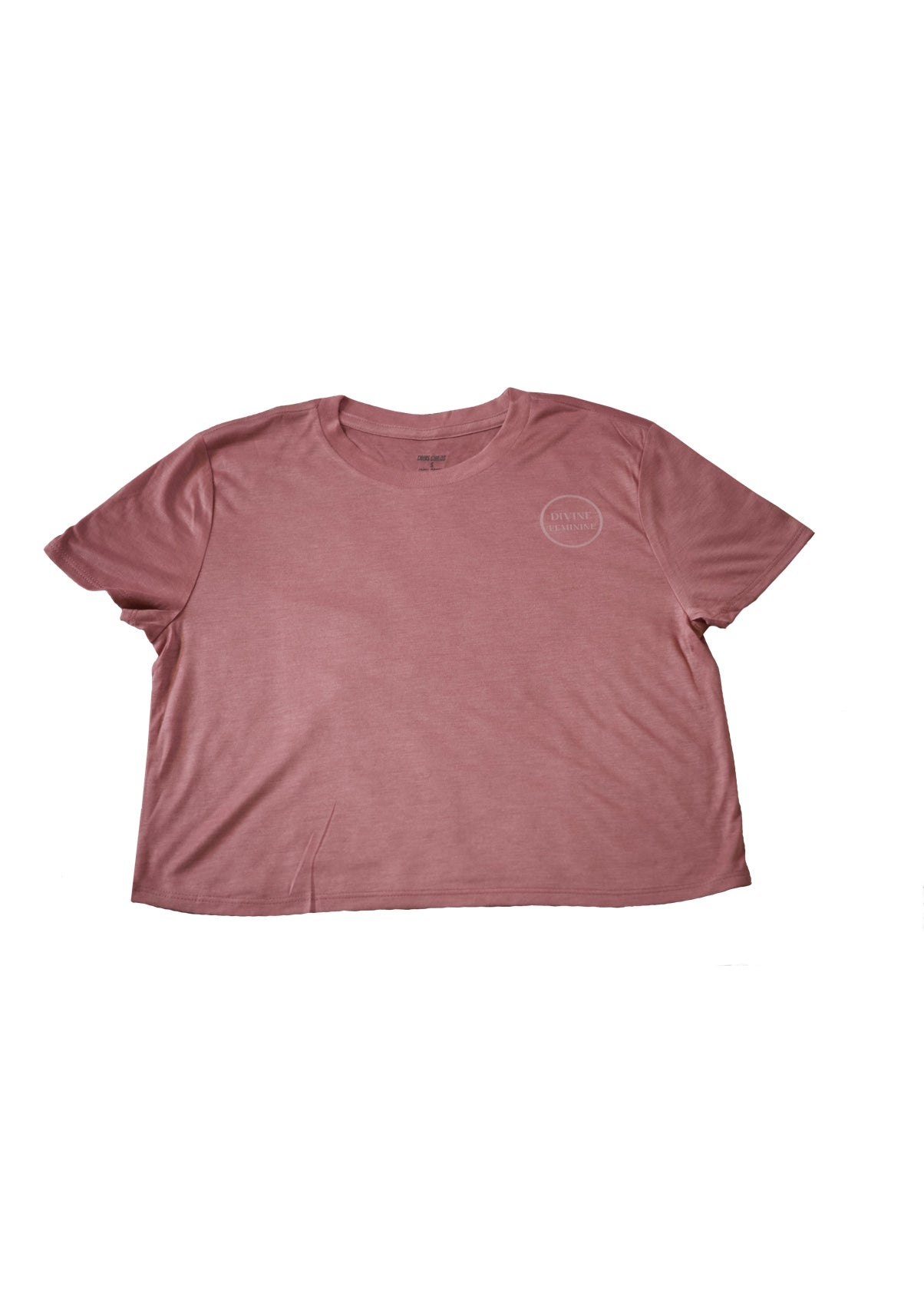 The Divine Feminine Mauve Crop Tee