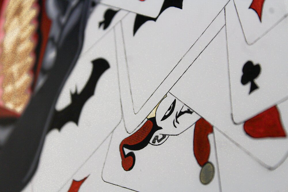 Original Art 52 Card Pickup Original Canvas