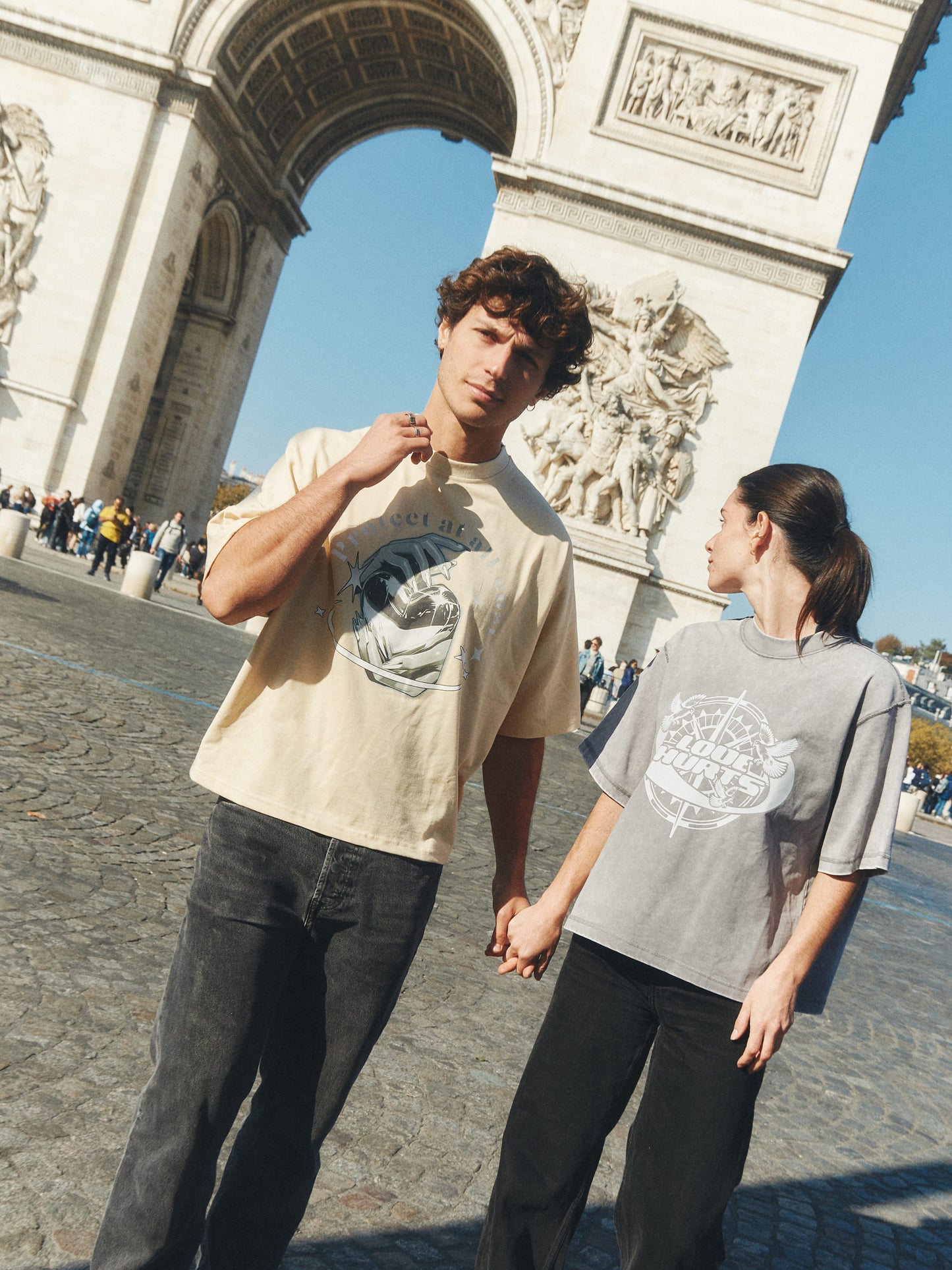 Protect At All Cost™ Premium Cream Tee – Paris Edition
